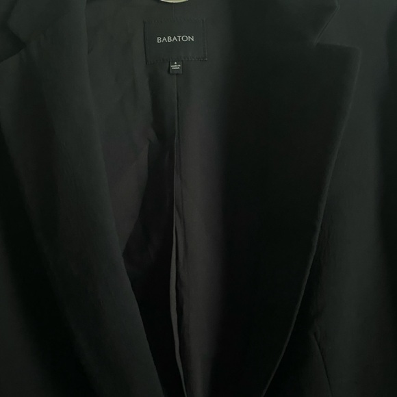 Artizia Babaton Single Breasted Peak Lapel Black Office Siren Work Blazer Size 4 - Picture 8 of 15